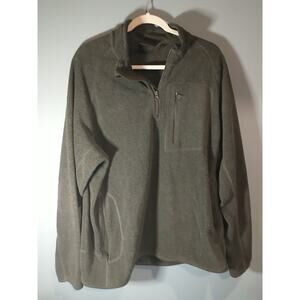 Field & Stream Jacket XLT Extra Large Dark Gray Fleece Quarter Zip